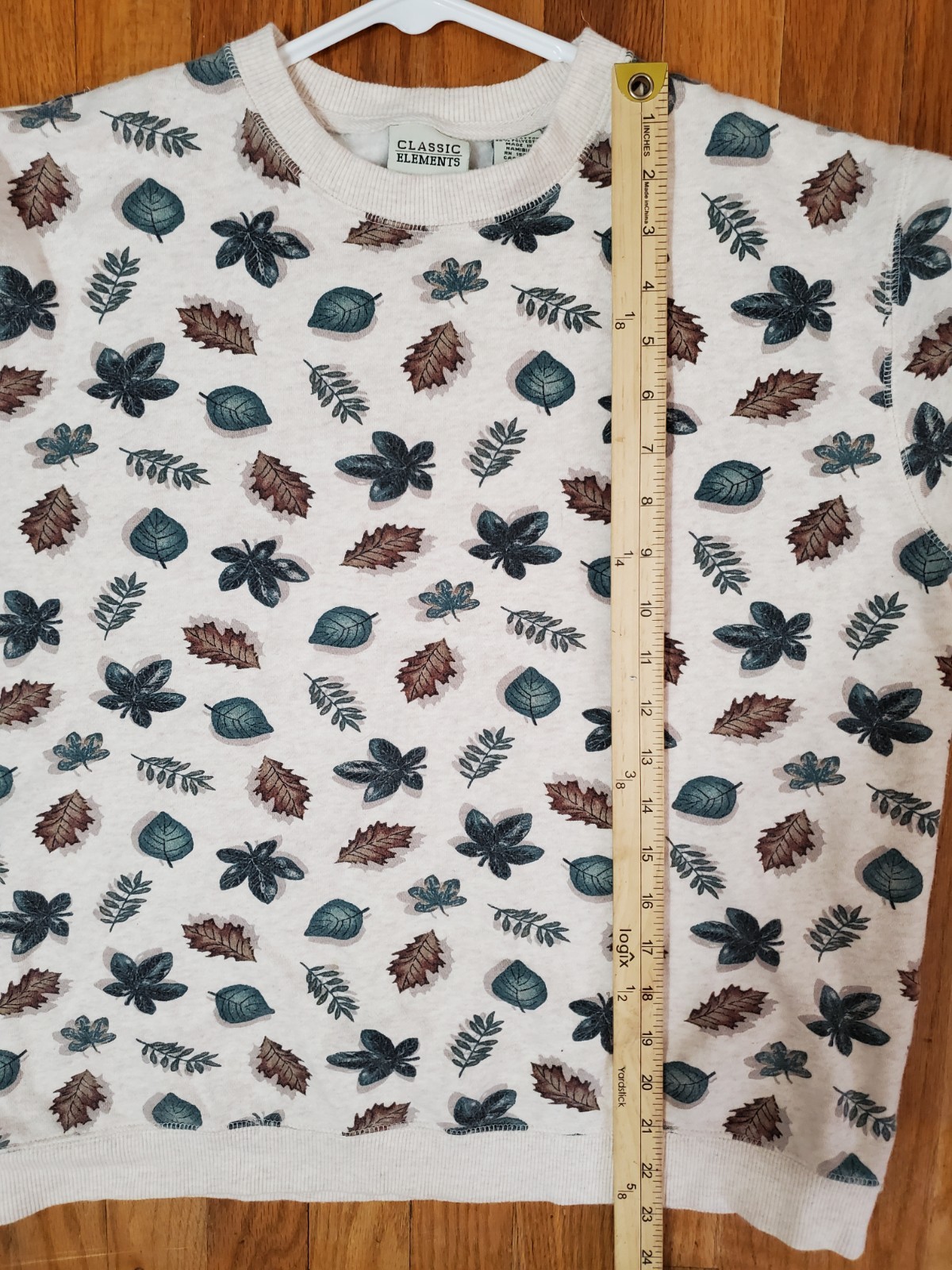 Classic Elements Sweater Leaf Print AOP Women's S… - image 8