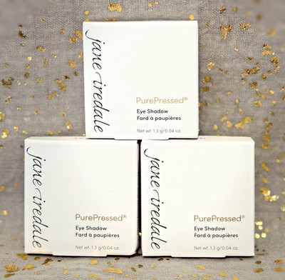 3x~Jane Iredale~PurePressed Eye Shadow in JEWEL~1.3g/0.04oz~Single~Full Size~NIB