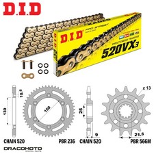 YAMAHA YZF (Mod.520) 600 1996-2003 chain sprocket kit DID 520VX3 pitch 520