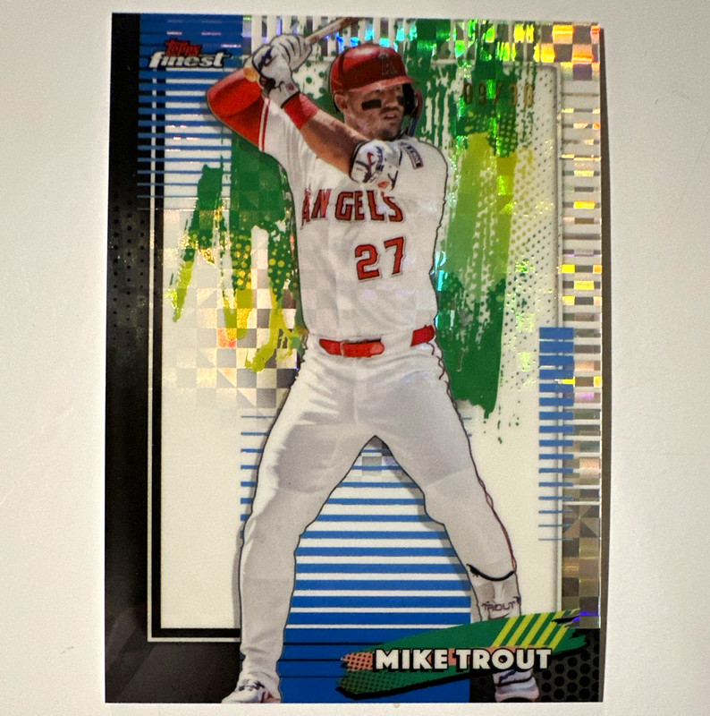 Topps Finest 2026 Mike Trout Los Angeles Angels #58 White 9/30