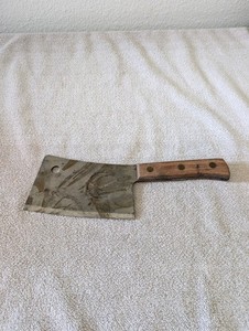 Vintage Dexter USA carbon hog splitter 5387   Cleaver Knife Kitchen Utensil