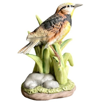 Vintage George Good Porcelain Meadow Lark Bird Figurine 4''