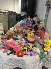 Huge Lot Of Vintage Barbies Clothes And Much More 