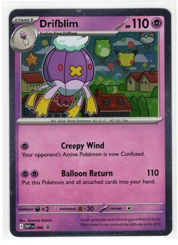 Pokemon Mega Evolution - Black Star Promo - MEP 006 Drifblim