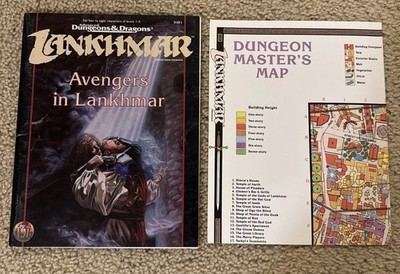 TSR Lankhmar Avengers in Lankhmar With Map