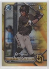 2022 Bowman Chrome Yellow & Orange Vapor Refractor 66/75 Yendry Rojas 04cw