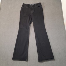 Old Navy Jeans Womens Size 4 Wow Flare High Rise Black Denim