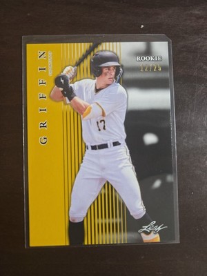 2024 Leaf ROOKIE KONNOR GRIFFIN #R-10 PITTSBURG PIRATES /25 GOLD!!!
