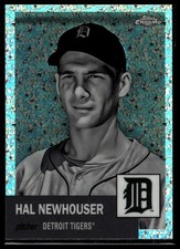 2022 Topps Chrome Platinum #91 Hal Newhouser Black and White Mini Diamond