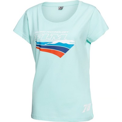 FLM Damen T-Shirt Sarah 100% Baumwolle POLO Motorradbekleidung Größe S-XL