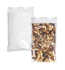 1000 Zip Lock Bags /w Hang Hole 5 x 8 Heavy Duty Polyethylene