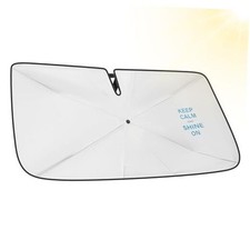 Windshield Sunshade Umbrella, Automotive Interior Sun Protection, Titanium