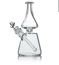 GRAV® HELIX™ CLEAR BEAKER BASE WATER PIPE, HOOKAH BONG, 14mm Bowl Removable Stem