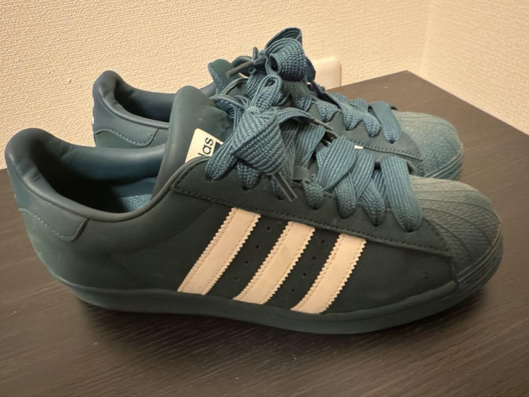 Adidas Men’s Dark Green Sneakers 8.5 US Three Stripes Rubber Sole Adidas Men’s Dark Green Sneakers 8.5 US Three Stripes Rubber Sole