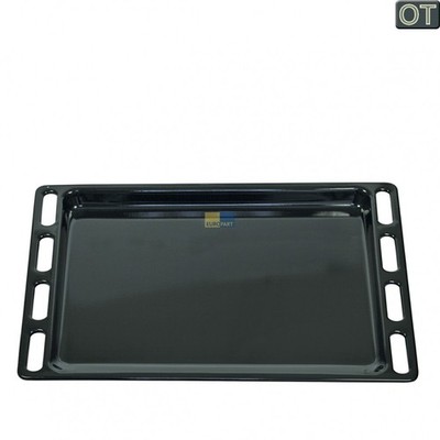 Backblech emailliert, 24mm hoch, 446x366mm für Indesit, Ariston Backofen, Herd