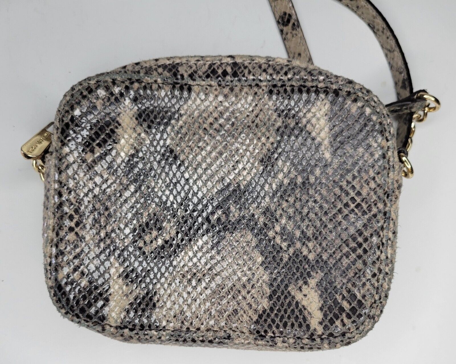 Michael Kors Hamilton Sand Brown Python Embossed … - image 4