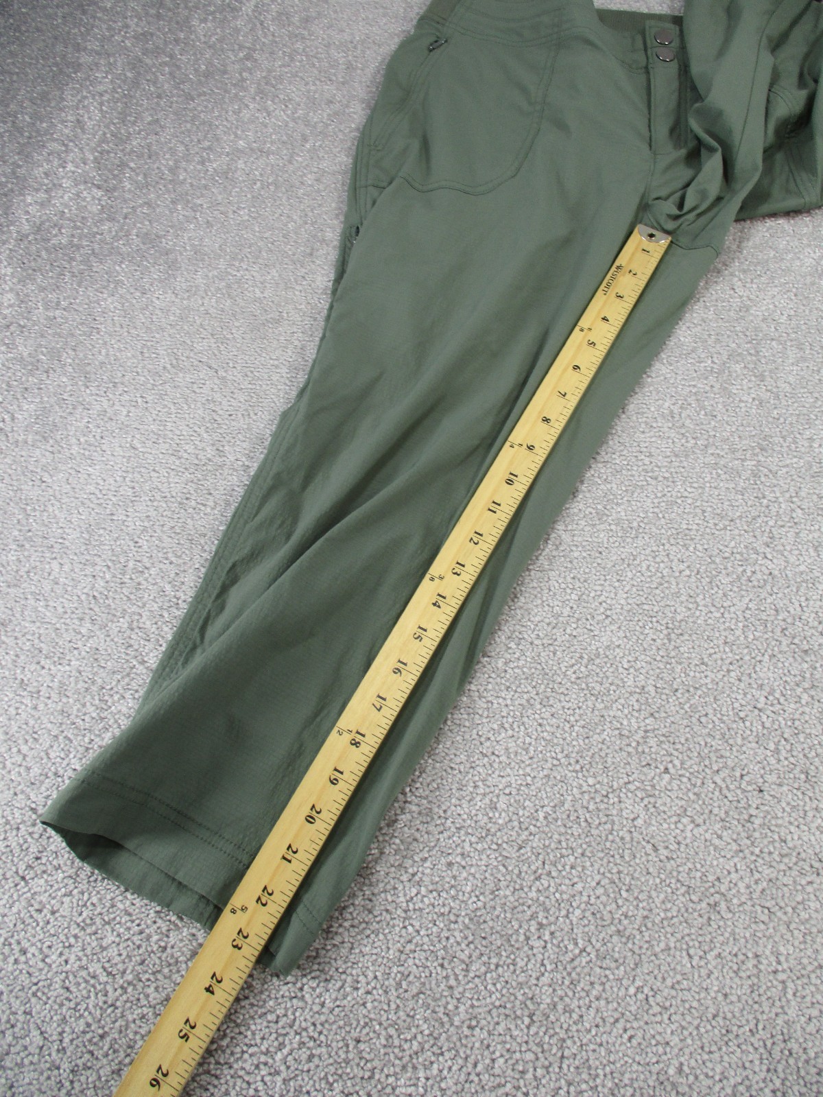 Athleta Pants Womens 14 Trekkie Capri Green Trail Hiking