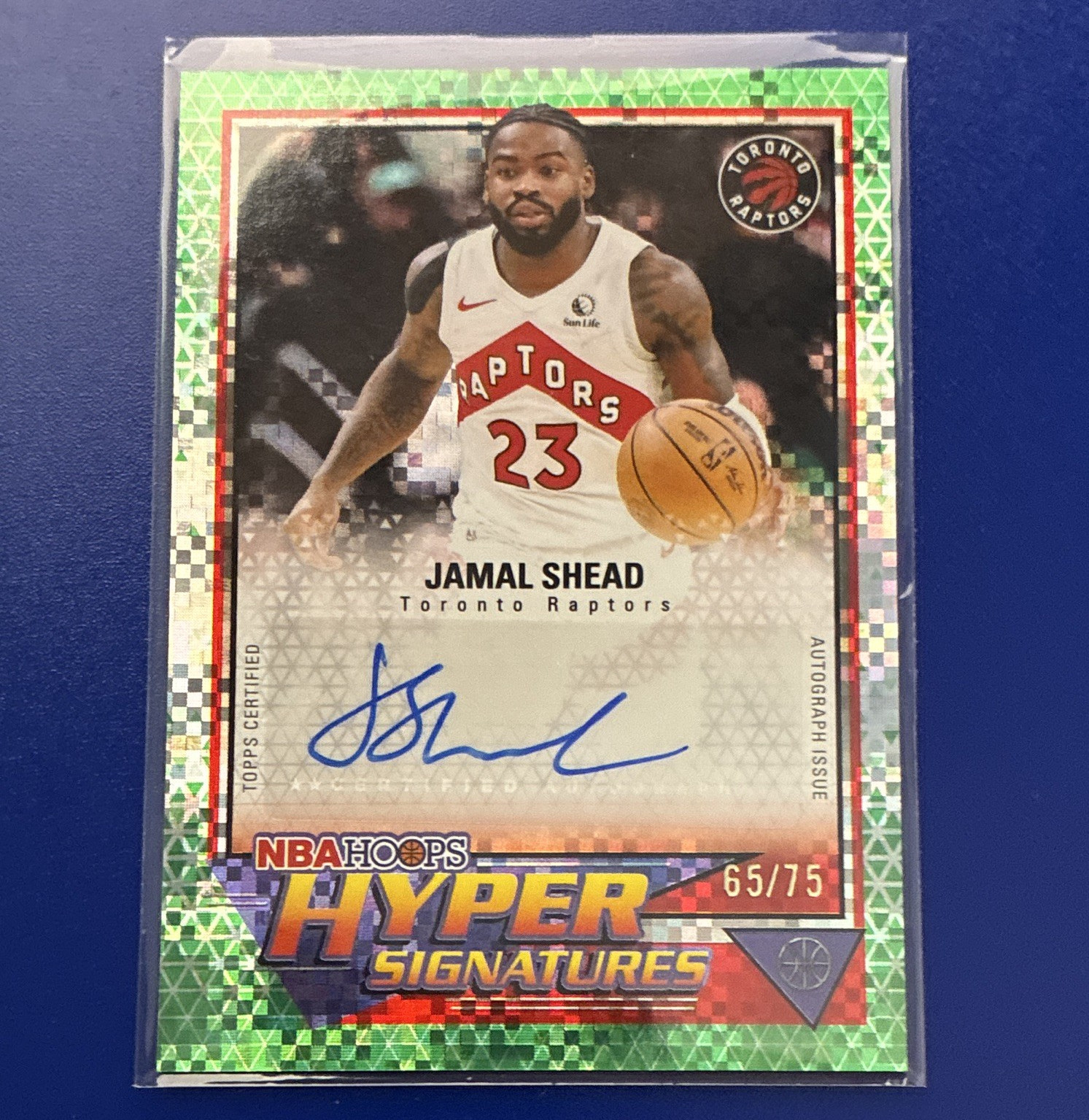 Topps 2025-26 Midnight Stroke of Midnight Auto #SM-JS Jamal Shead Dusk /75