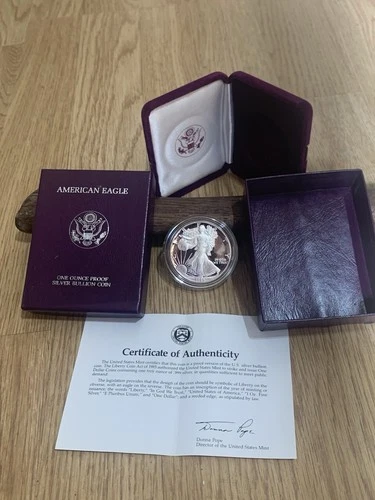 1989 s American Eagle Silver Proof Dollar Bullion