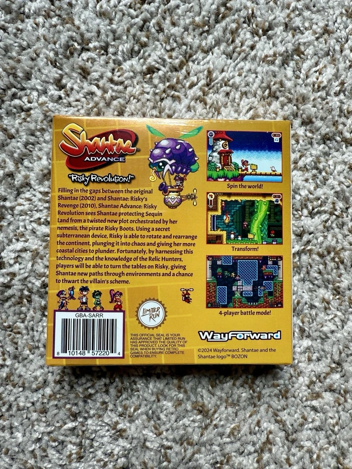 Shantae Advance: Risky Revolution! Nintendo Gameboy Advance GBA - New CIB - LRG - Image 2 of 4