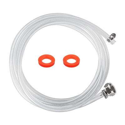 10ft Kegerator Beer Line Tubing 3/16'' ID 7/16'' OD Keg Lines Clear Vinyl PVC T...