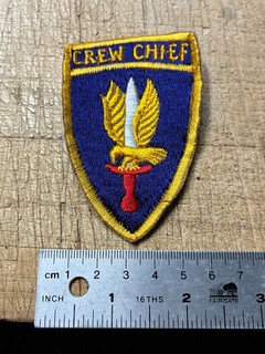 1960s/70s/80s? US ARMY PATCH CREW CHIEF 1st AVIATION BRIGADE ORIGINAL VARIANT!