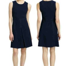 Tory Burch Dress Addis Womens Small Blue Sleeveless