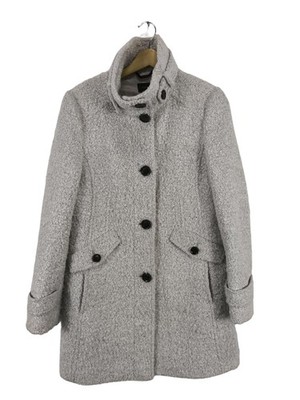 COMMA Strickmantel Damen Strickbekleidung Gr. DE 36 hellgrau Casual-Look