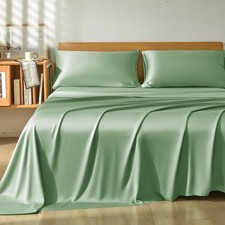 Full Sheet Set 4pcs, 100 Rayon Derived from Bamboo Sheets, Cooling  Breatha...