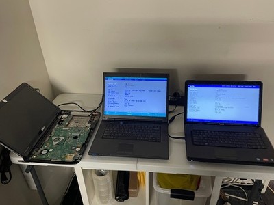 Lot of 3 Dell laptops:  Vostro 1520, Inspiron M5030, N5110 Fix/repair wholesale