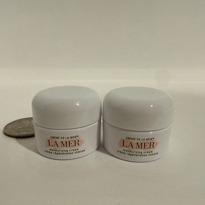 Lot Of 2: LA MER The Moisturizing Cream Travel Size 3.5m/0.12 OZ New Without Box