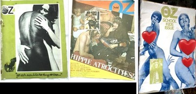 OZ #23+25+28 (1969) UK 3 magazines Counter-Culture