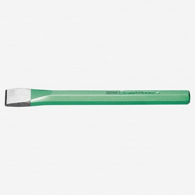 Heyco Stone Chisel with Non-spreading Safety Head, Hex Shaft, 125mm