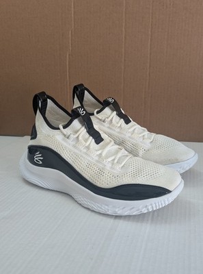 Under Armour Curry Flow 8 White Black Shoes Men's Size 10.5 (3024785-111)