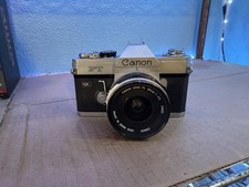 Canon FT QL SLR Film Camera with FL Lenses and Case