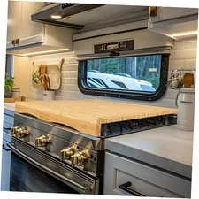 RVGUARD RV Stove Top Cover Board, Countertop Cutting Board with Adjustable 