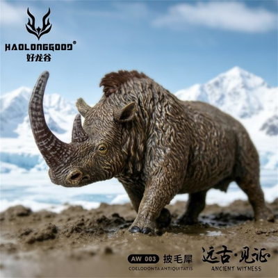 #ad HAOLONGGOOD 1 35 Woolly Rhinoceros Figure Coelodonta Antiquitatis Model GiftToys $19.99