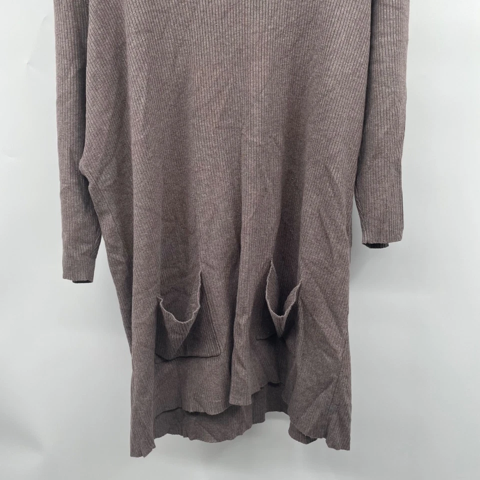 INC International Concepts Cowl Neck Sweater 3/4 Sleeve Stone Size 2X Pockets - Image 3 of 4