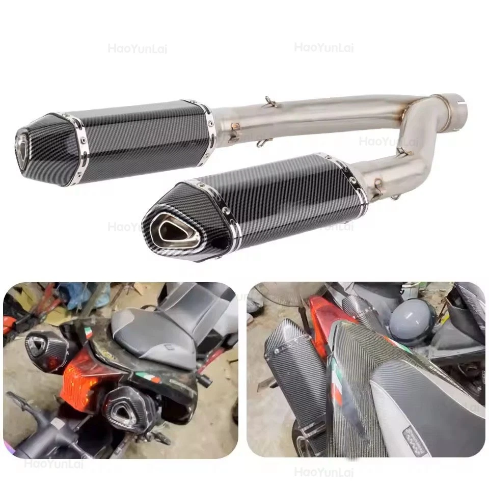 Выхлопная труба с глушителем для Aprilia Dorsoduro 750 08-16 SMV750 - Изображение 2 из 4