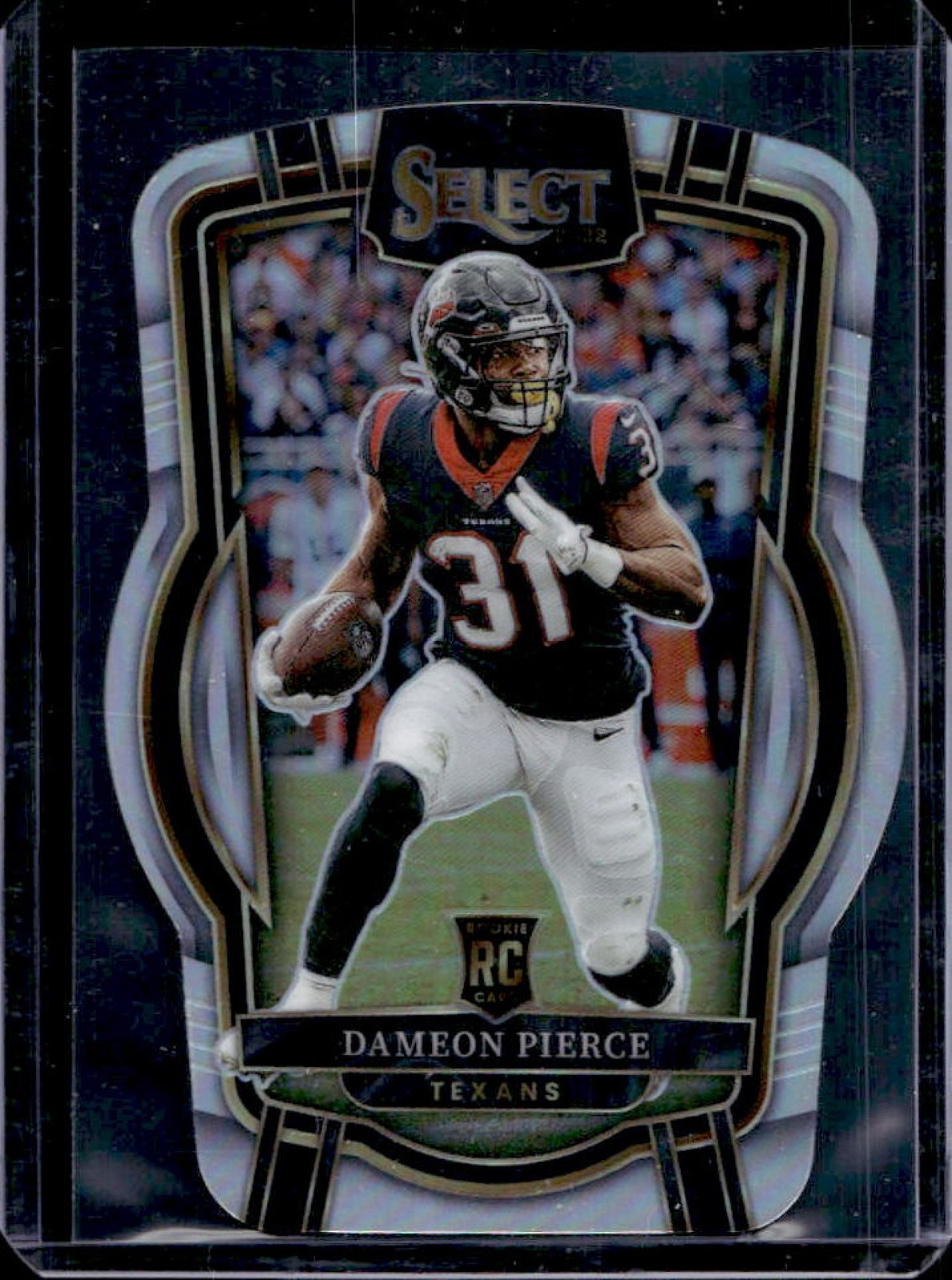 2022 Select Dameon Pierce RC Silver Prizm Die Cut Rookie Club #261 Texans
