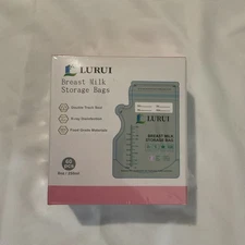 Lurui Breast Milk Storage Bags 60Pcs BPA-Free Breastmilk Storage Bags, 80z