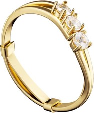 9 Pack Metal Ring Size Adjusters, Gold/Silver Ring Guards for Loose Rings