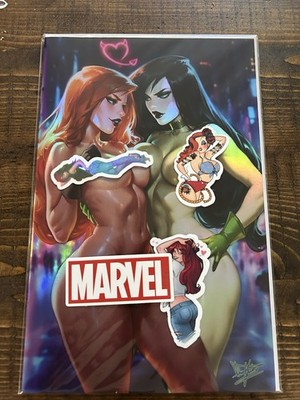 Artist Alley Comics Dhaxina Kim Possible & Shego Naughty FOIL Cover Virgin