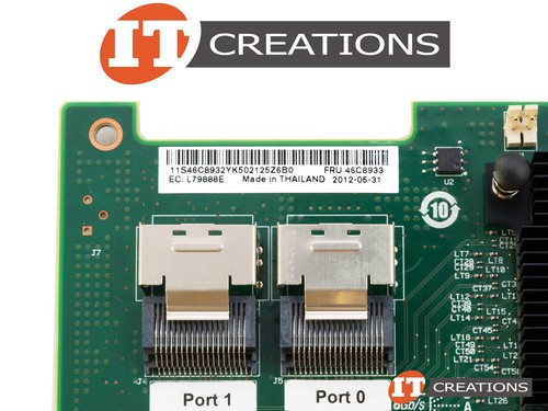 IBM SERVERAID M1015 ADAPTER PCI-E 2.0 X8 RAID CONTROLLER CARD 46M0831-LOW P - Picture 2 of 2