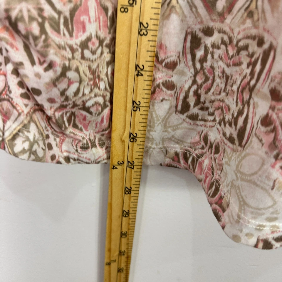 Alfred Dunner Mujer 1X Rosa Beige Encaje Geométrico Boho Cottagecore Festival Hada Foto 4 de 4