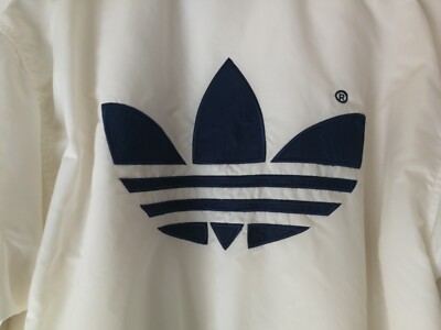 ADIDAS BOMBER JACKET 90's WHITE DARK BLUE ADIDAS ORIGINALS