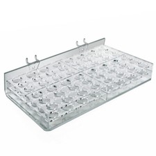 Azar Displays 48-Compartment Tray - round Slot 0.9375" Diameter, 2-Pack