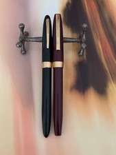 2 of Sheaffer Imperial Burgundy/ Black Touchdown Fountain pen USA/ Australia