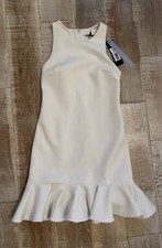 Halston Heritage Ivory Shimmer Evening Dress Womens Sm NWT