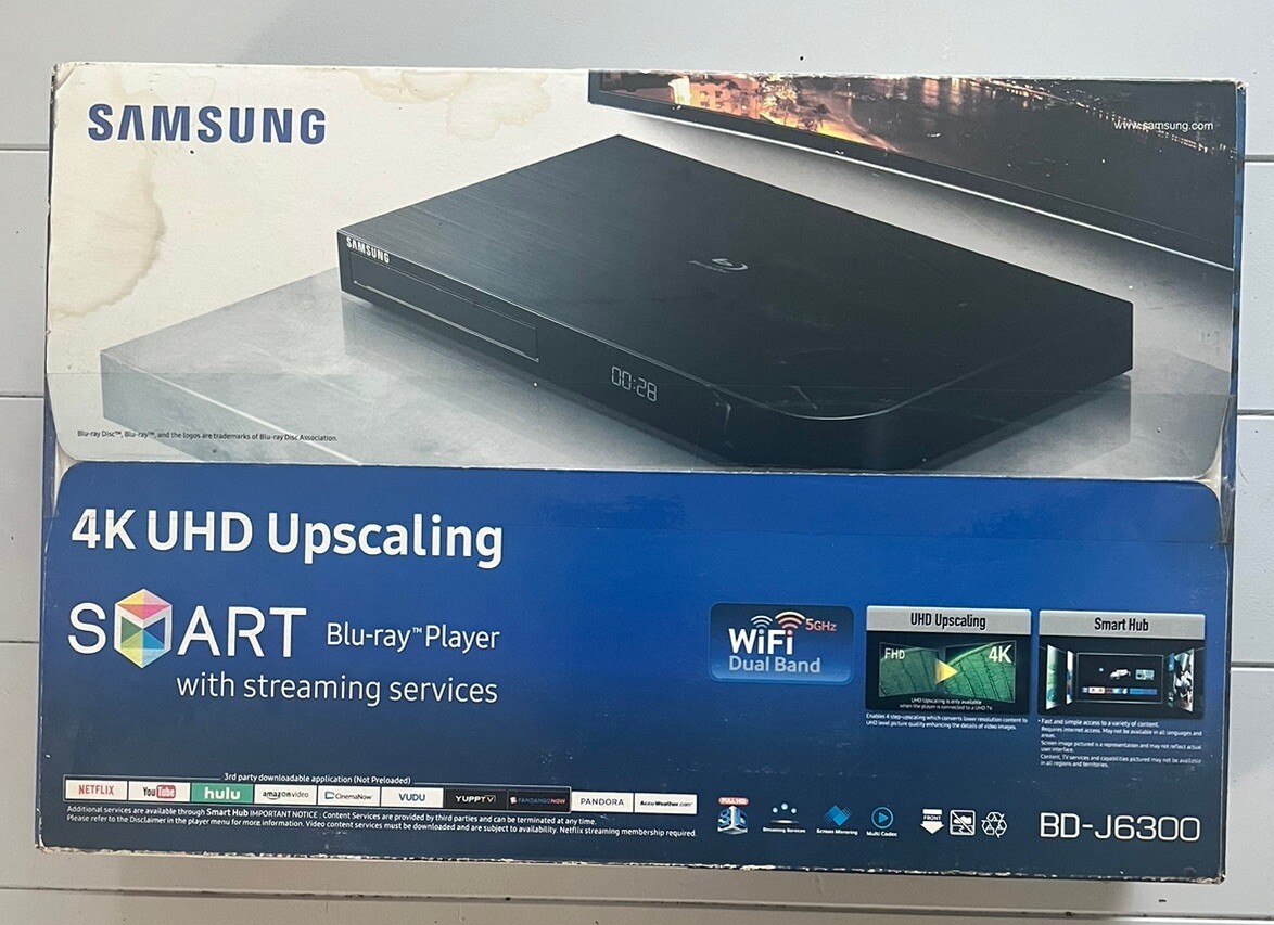Samsung BDJ6300 4K Ultra HD 3D Smart Bluray Player 887276135359 eBay